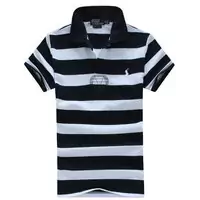 2013 polo ralph lauren t-shirt high neck hommes respirant cotton italy pl886 black white